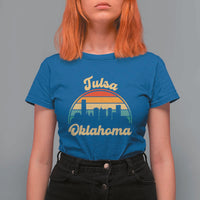 Vintage Tulsa Oklahoma Pride T Shirt For Women Proud Oklahoman Gift