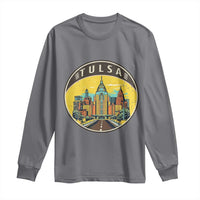Vintage Tulsa Oklahoma Cityscape Pride Long Sleeve Shirt