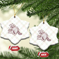 Funny Raccoon Adult Humor Gag Gift Ceramic Ornament Pound My Cake Daddy