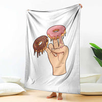 2 In The Pink 1 In The Stink Throw Blanket Funny Donut Adult Humor