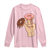 2 In The Pink 1 In The Stink Long Sleeve Shirt Funny Donut Adult Humor