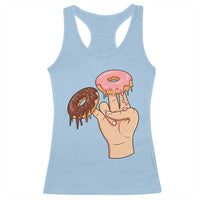 2 In The Pink 1 In The Stink Racerback Tank Top Funny Donut Adult Humor