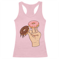2 In The Pink 1 In The Stink Racerback Tank Top Funny Donut Adult Humor