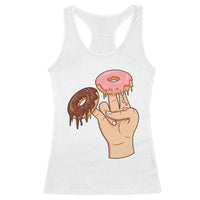2 In The Pink 1 In The Stink Racerback Tank Top Funny Donut Adult Humor