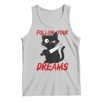 Killer Black Cat Halloween Tank Top Follow Your Dreams - Wonder Print Shop