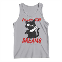 Killer Black Cat Halloween Tank Top Follow Your Dreams - Wonder Print Shop
