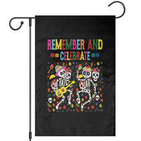 Dia De Los Muertos Skeleton Garden Flag Remember And Celebrate Mexican Festival - Wonder Print Shop