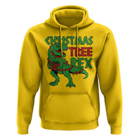 Christmas Dinosaur Hoodie Funny Tree Rex Xmas Light - Wonder Print Shop