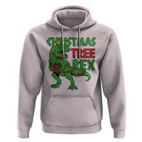 Christmas Dinosaur Hoodie Funny Tree Rex Xmas Light - Wonder Print Shop