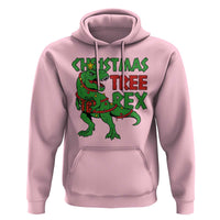 Christmas Dinosaur Hoodie Funny Tree Rex Xmas Light - Wonder Print Shop