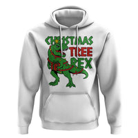 Christmas Dinosaur Hoodie Funny Tree Rex Xmas Light - Wonder Print Shop