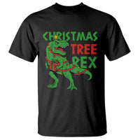 Christmas Dinosaur T Shirt Funny Tree Rex Xmas Light - Wonder Print Shop