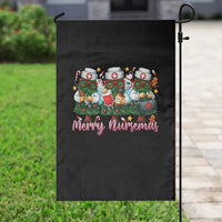 Christmas Nurse Garden Flag Funny Merry Nursemas Pine Tree - Wonder Print Shop