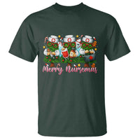 Christmas Nurse T Shirt Funny Merry Nursemas Pine Tree - Wonder Print Shop