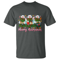 Christmas Nurse T Shirt Funny Merry Nursemas Pine Tree - Wonder Print Shop