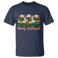 Christmas Nurse T Shirt Funny Merry Nursemas Pine Tree - Wonder Print Shop