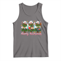 Christmas Nurse Tank Top Funny Merry Nursemas Pine Tree - Wonder Print Shop