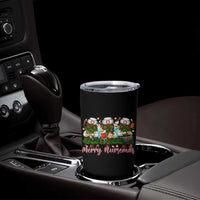 Christmas Nurse Tumbler Cup Funny Merry Nursemas Pine Tree