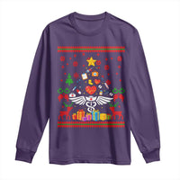Funny Christmas Healthcare Worker Long Sleeve Shirt Nurses And Doctors Pine Tree - Wonder Print Shop