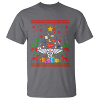 Funny Christmas Healthcare Worker T Shirt Nurses And Doctors Pine Tree - Wonder Print Shop