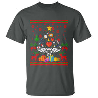 Funny Christmas Healthcare Worker T Shirt Nurses And Doctors Pine Tree - Wonder Print Shop