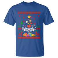 Funny Christmas Healthcare Worker T Shirt Nurses And Doctors Pine Tree - Wonder Print Shop