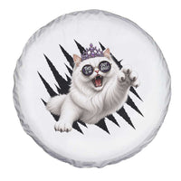 Funny Princess Cat With Featuring Scratch Effect Printed Spare Tire Cover This Is An Outrage