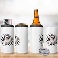 Funny Princess Cat With Featuring Scratch Effect Printed 4 in 1 Can Cooler Tumbler This Is An Outrage