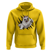 Funny Princess Cat With Featuring Scratch Effect Printed Hoodie This Is An Outrage