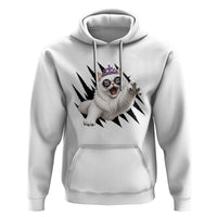 Funny Princess Cat With Featuring Scratch Effect Printed Hoodie This Is An Outrage