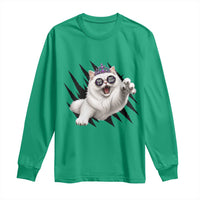 Funny Princess Cat With Featuring Scratch Effect Printed Long Sleeve Shirt This Is An Outrage