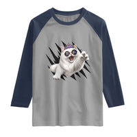 Funny Princess Cat With Featuring Scratch Effect Printed Raglan Shirt This Is An Outrage