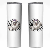 Funny Princess Cat With Featuring Scratch Effect Printed Skinny Tumbler This Is An Outrage