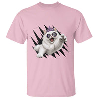 Funny Princess Cat With Featuring Scratch Effect Printed T Shirt This Is An Outrage