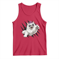 Funny Princess Cat With Featuring Scratch Effect Printed Tank Top This Is An Outrage
