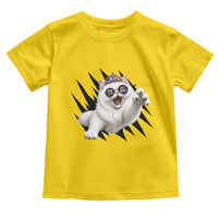 Funny Princess Cat With Featuring Scratch Effect Printed Toddler T Shirt This Is An Outrage