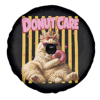 Funny Princess Cat Eating Donut Spare Tire Cover Sci-Fi Book Lover Gift
