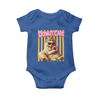 Funny Princess Cat Eating Donut Baby Onesie Sci-Fi Book Lover Gift