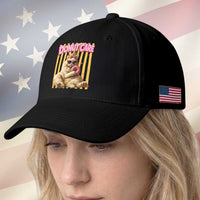 Funny Princess Cat Eating Donut Baseball Cap Sci-Fi Book Lover Gift