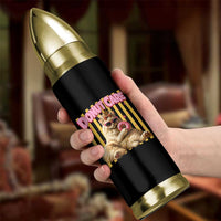 Funny Princess Cat Eating Donut Bullet Tumbler Sci-Fi Book Lover Gift