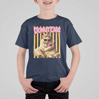 Funny Princess Cat Eating Donut T Shirt For Kid Sci-Fi Book Lover Gift