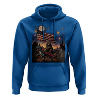 Funny Princess Cat On Dinosaur Patriotic Freedom Gift Hoodie
