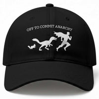 Funny Princess Cat Sci Fi Gift Baseball Cap Off To Commit Anarchy