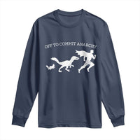 Funny Princess Cat Sci Fi Gift Long Sleeve Shirt Off To Commit Anarchy