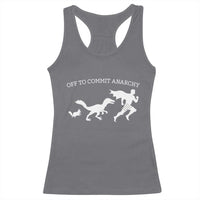 Funny Princess Cat Sci Fi Gift Racerback Tank Top Off To Commit Anarchy