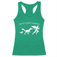 Funny Princess Cat Sci Fi Gift Racerback Tank Top Off To Commit Anarchy