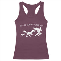 Funny Princess Cat Sci Fi Gift Racerback Tank Top Off To Commit Anarchy