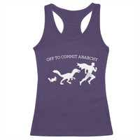 Funny Princess Cat Sci Fi Gift Racerback Tank Top Off To Commit Anarchy