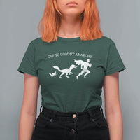 Funny Princess Cat Sci Fi Gift T Shirt For Women Off To Commit Anarchy