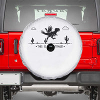 Funny Cat Riding Dinosaur Pixel Retro Spare Tire Cover This Is An Outrage